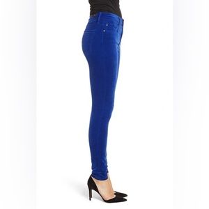 NWT AG The Farrah High Waist Velvet Jeans EGYPTIAN BLUE size 25